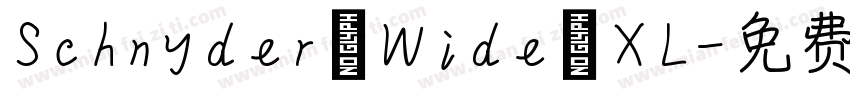 Schnyder Wide XL字体转换